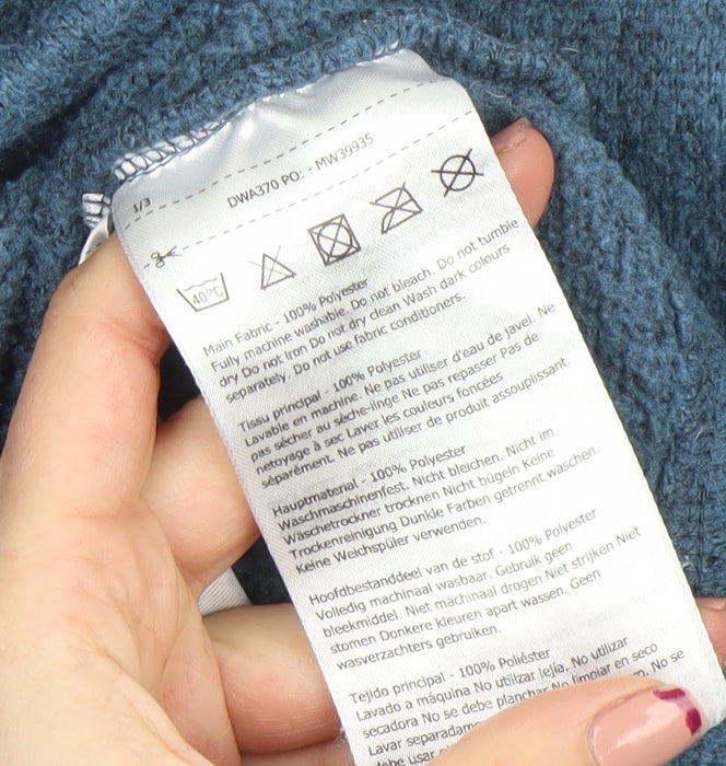 Dare 2b Womens Blue Pullover Hoodie UK 12 Polyester Fleece Sweatshirt