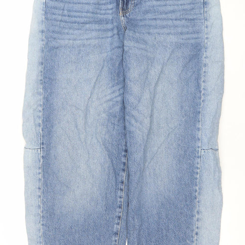 Primark Women Blue Size 14 Cropped Relaxed Denim Jeans
