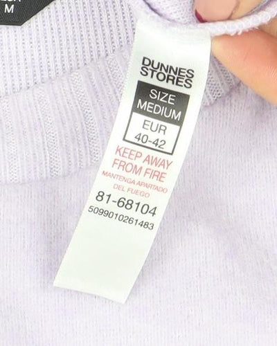 Dunnes Stores Women Purple Medium Crew Neck Knit Jumper