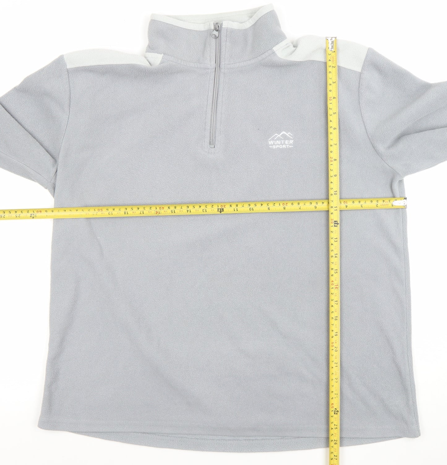 Atlas For Men Grey 1/4 Zip Fleece Sweatshirt Men’s M Outdoor Pullover