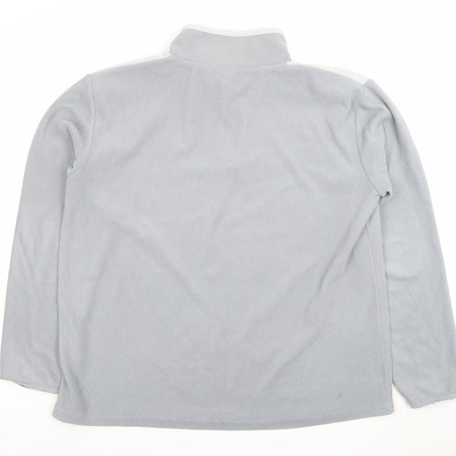 Atlas For Men Grey 1/4 Zip Fleece Sweatshirt Men’s M Outdoor Pullover