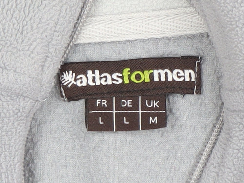 Atlas For Men Grey 1/4 Zip Fleece Sweatshirt Men’s M Outdoor Pullover