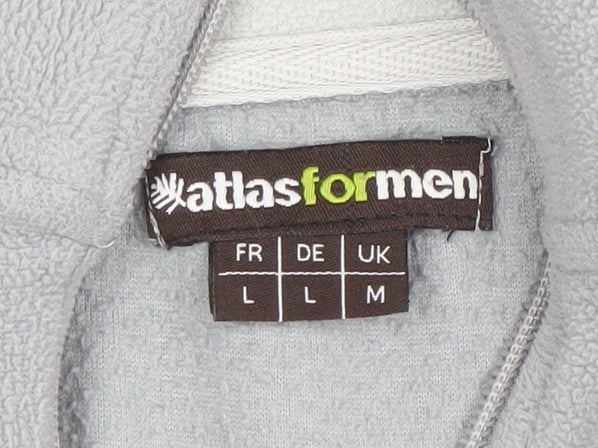 Atlas For Men Grey 1/4 Zip Fleece Sweatshirt Men’s M Outdoor Pullover