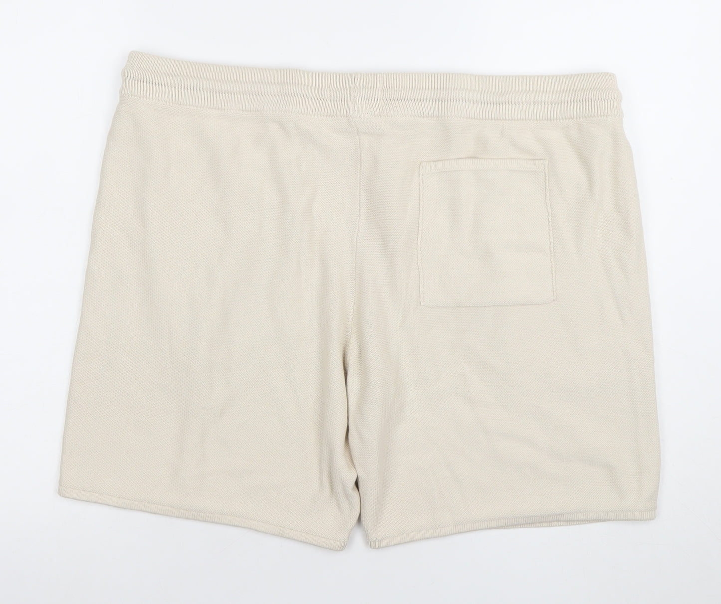 Autograph Men’s Beige Cotton Knit Sweat Shorts XL Casual