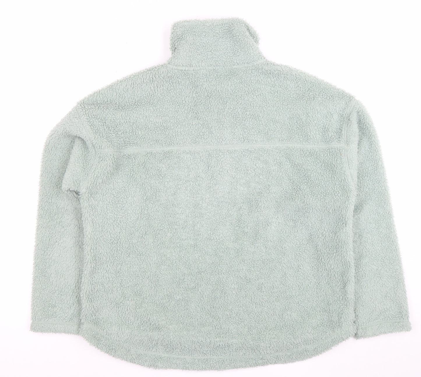 TU Women Mint Green 1/2 Zip Fleece Pullover Sweatshirt Size M