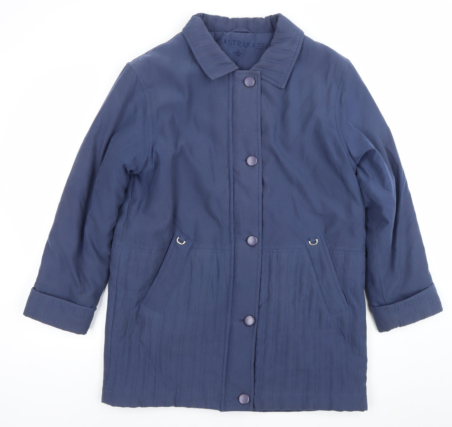 Eastraka Women's Blue Quilted Mid-Length Coat Size S