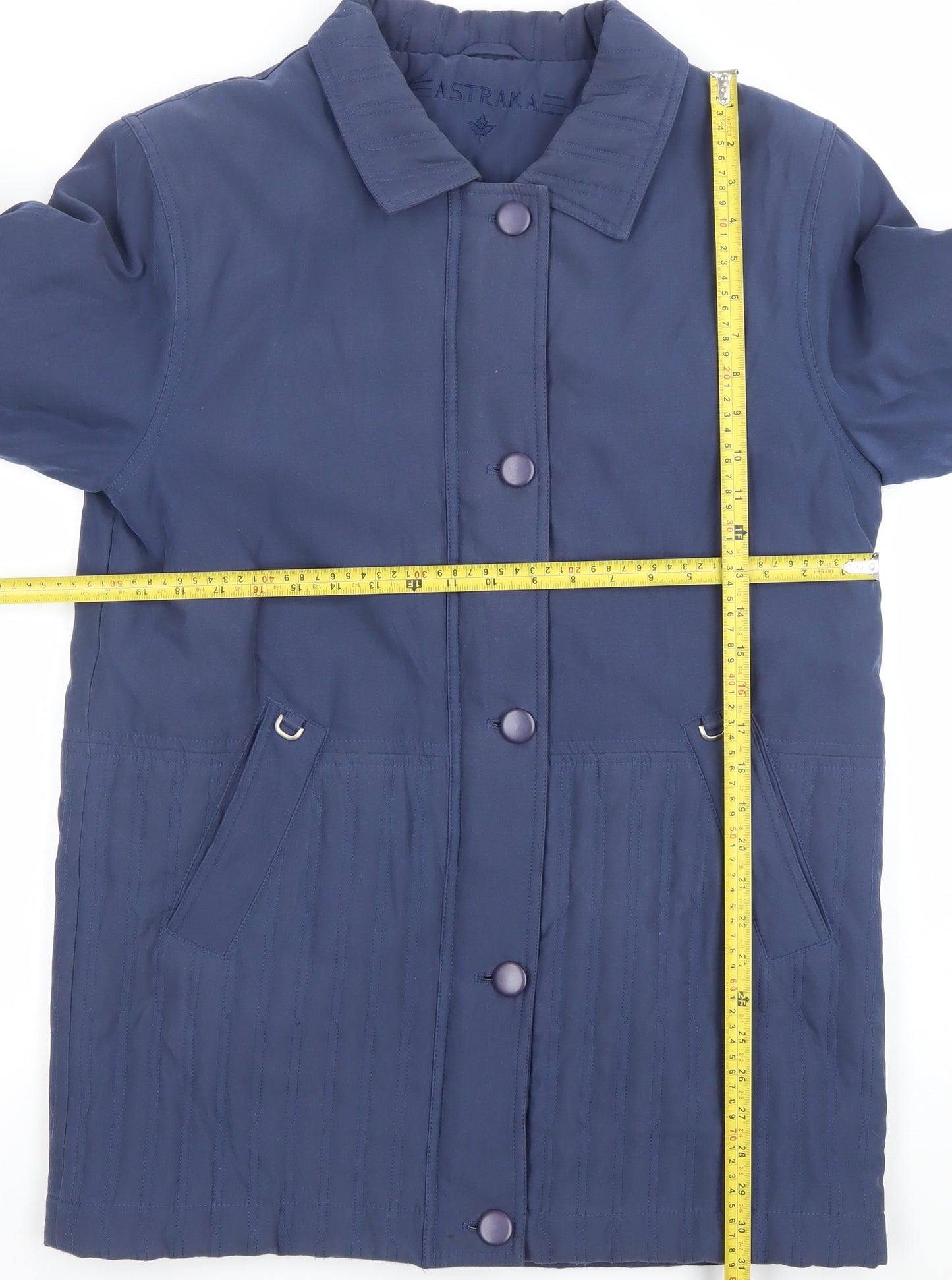 Eastraka Women's Blue Quilted Mid-Length Coat Size S