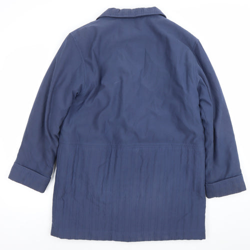 Eastraka Women's Blue Quilted Mid-Length Coat Size S