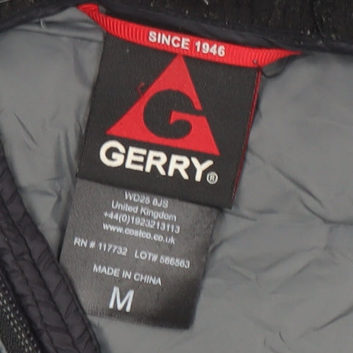 Gerry Men’s Grey Hooded Puffer Jacket M Down Insulated Casual Outdoor