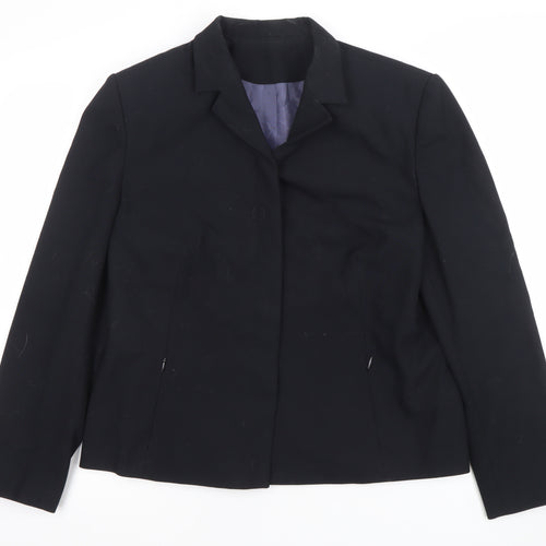 Debenhams Womens Black Size 16 Classic Single-Breasted Blazer