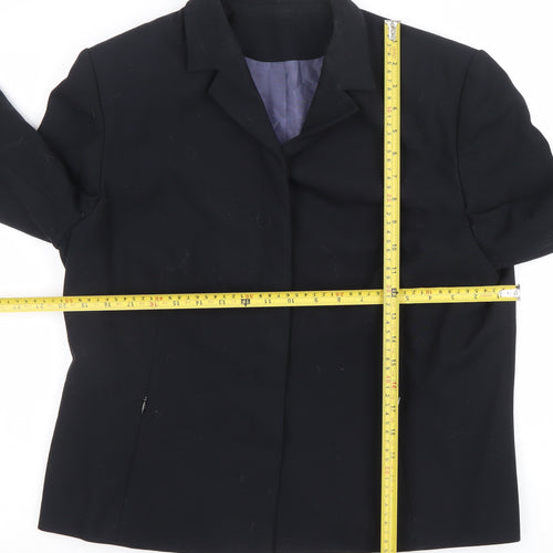 Debenhams Womens Black Size 16 Classic Single-Breasted Blazer