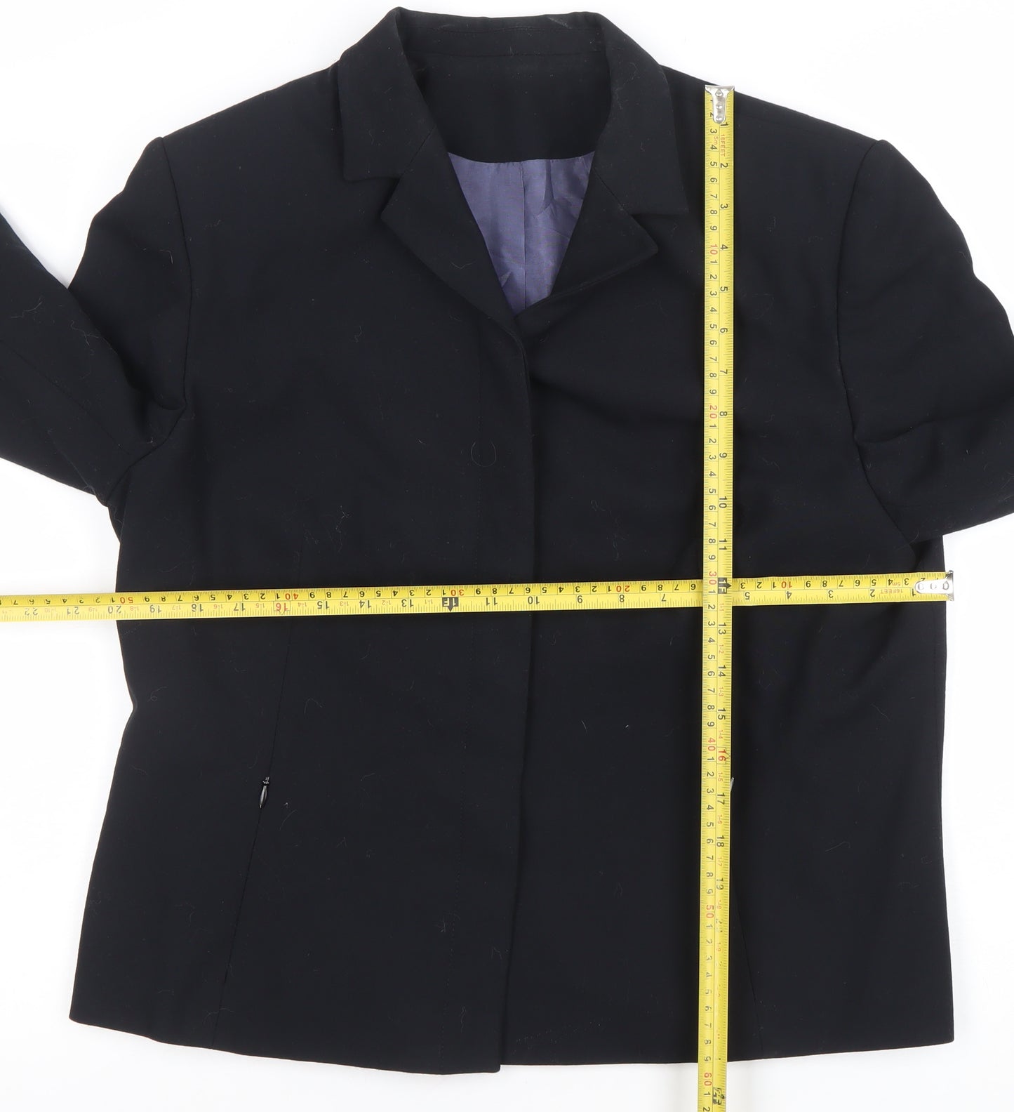 Debenhams Womens Black Size 16 Classic Single-Breasted Blazer