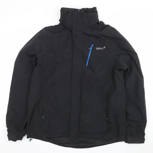 Gelert Men's Black Waterproof Windproof Hooded Jacket M
