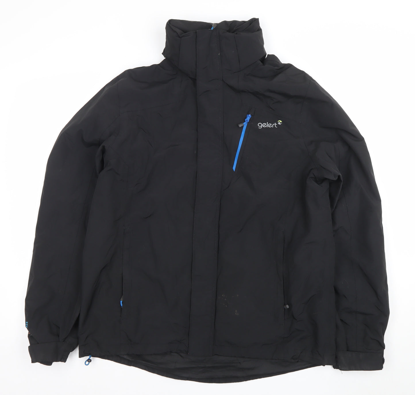 Gelert Men's Black Waterproof Windproof Hooded Jacket M