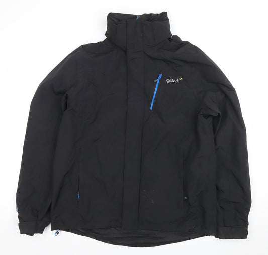 Gelert Men's Black Waterproof Windproof Hooded Jacket M