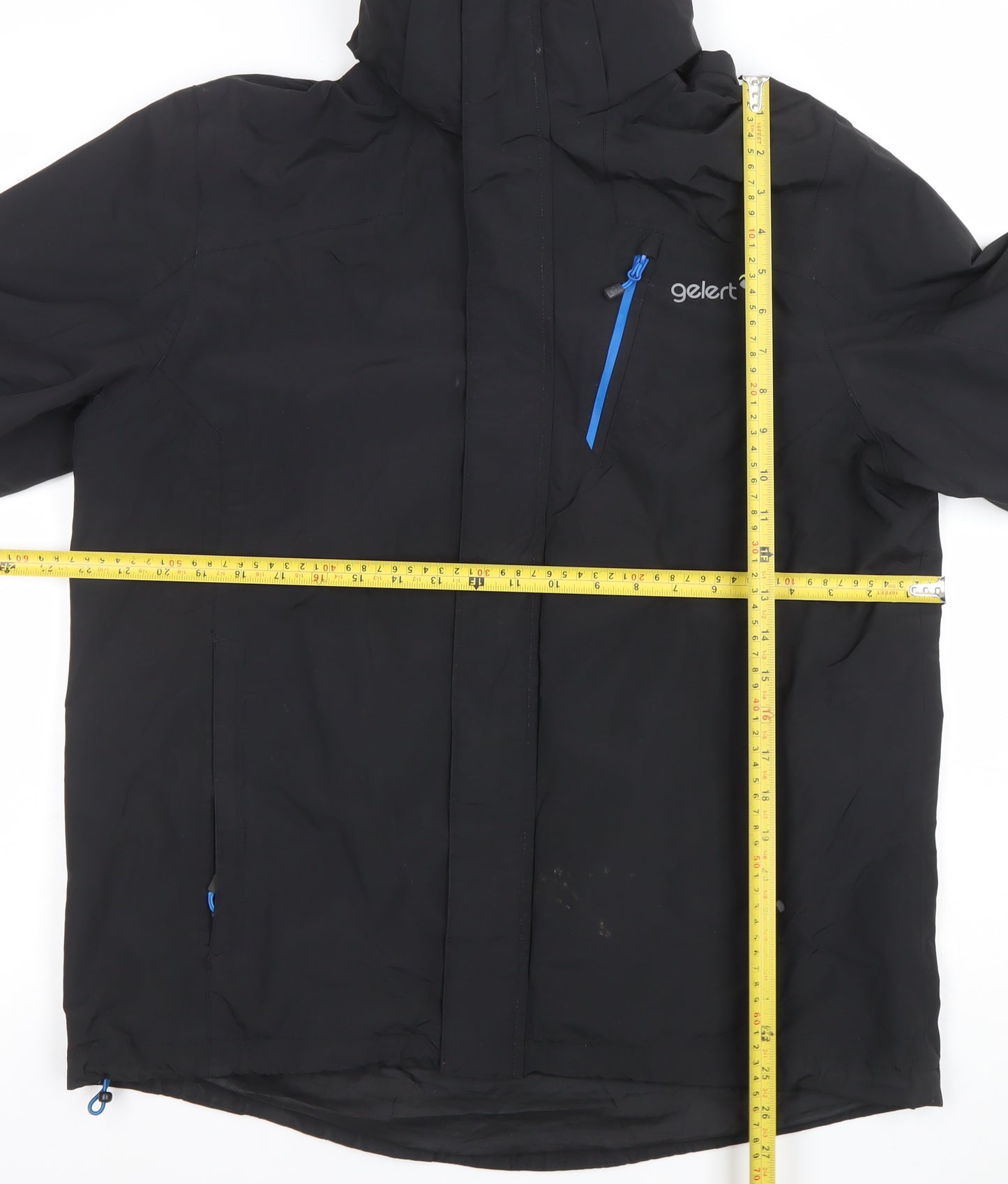 Gelert Men's Black Waterproof Windproof Hooded Jacket M