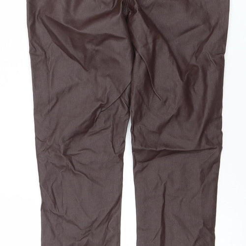 Denim Co. Women's Brown Size 12 Skinny Jegging Trousers