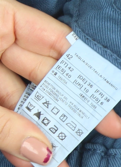 United Colors of Benetton Women's Blue Straight Jeans Size 10