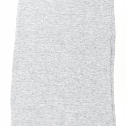 Pull&Bear Women Grey Sleeveless High Neck Bodycon Dress XS