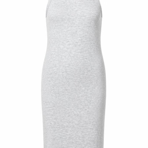 Pull&Bear Women Grey Sleeveless High Neck Bodycon Dress XS