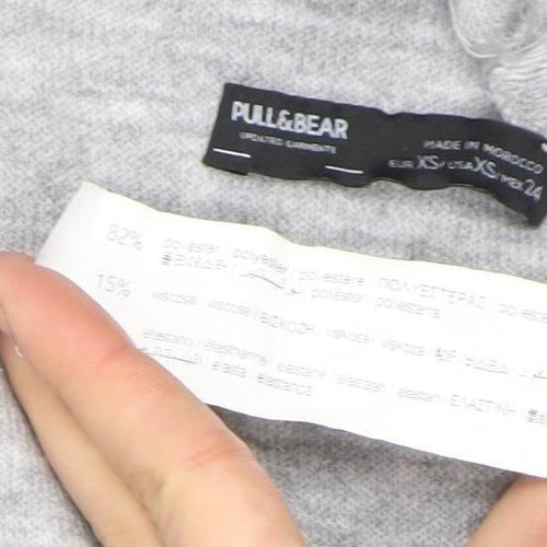Pull&Bear Women Grey Sleeveless High Neck Bodycon Dress XS