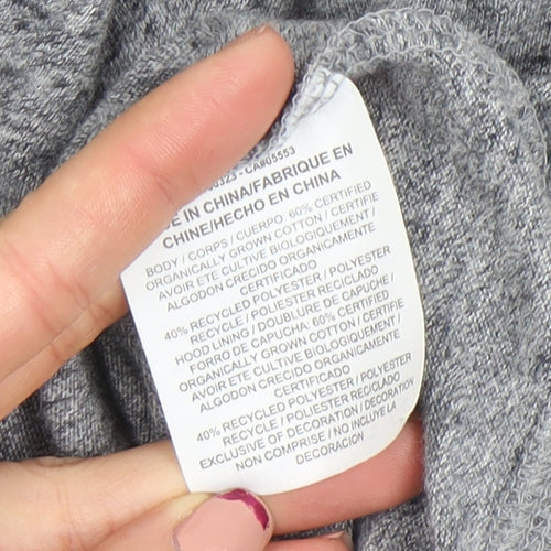 Nike Men’s Grey Full Zip Hoodie L Regular Fit Lightweight Sweatshirt