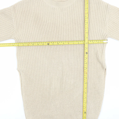 PrettyLittleThing Women’s Beige Chunky Knit Jumper XS