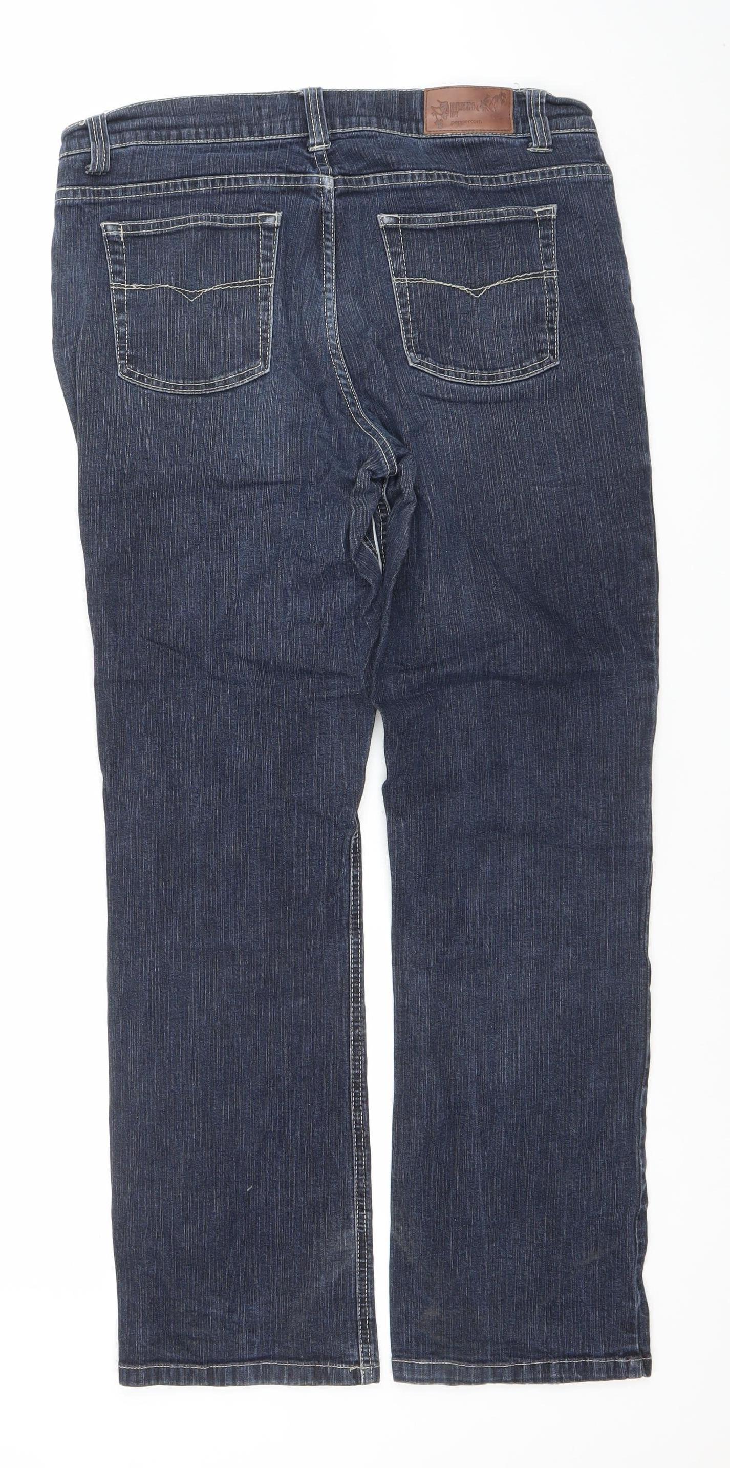 Peppercorn Women's Blue Straight Leg Denim Jeans Size 14