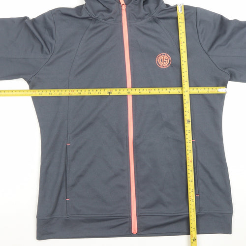 Diesel Women’s Grey Full Zip Hoodie XL Polyester Sport Style