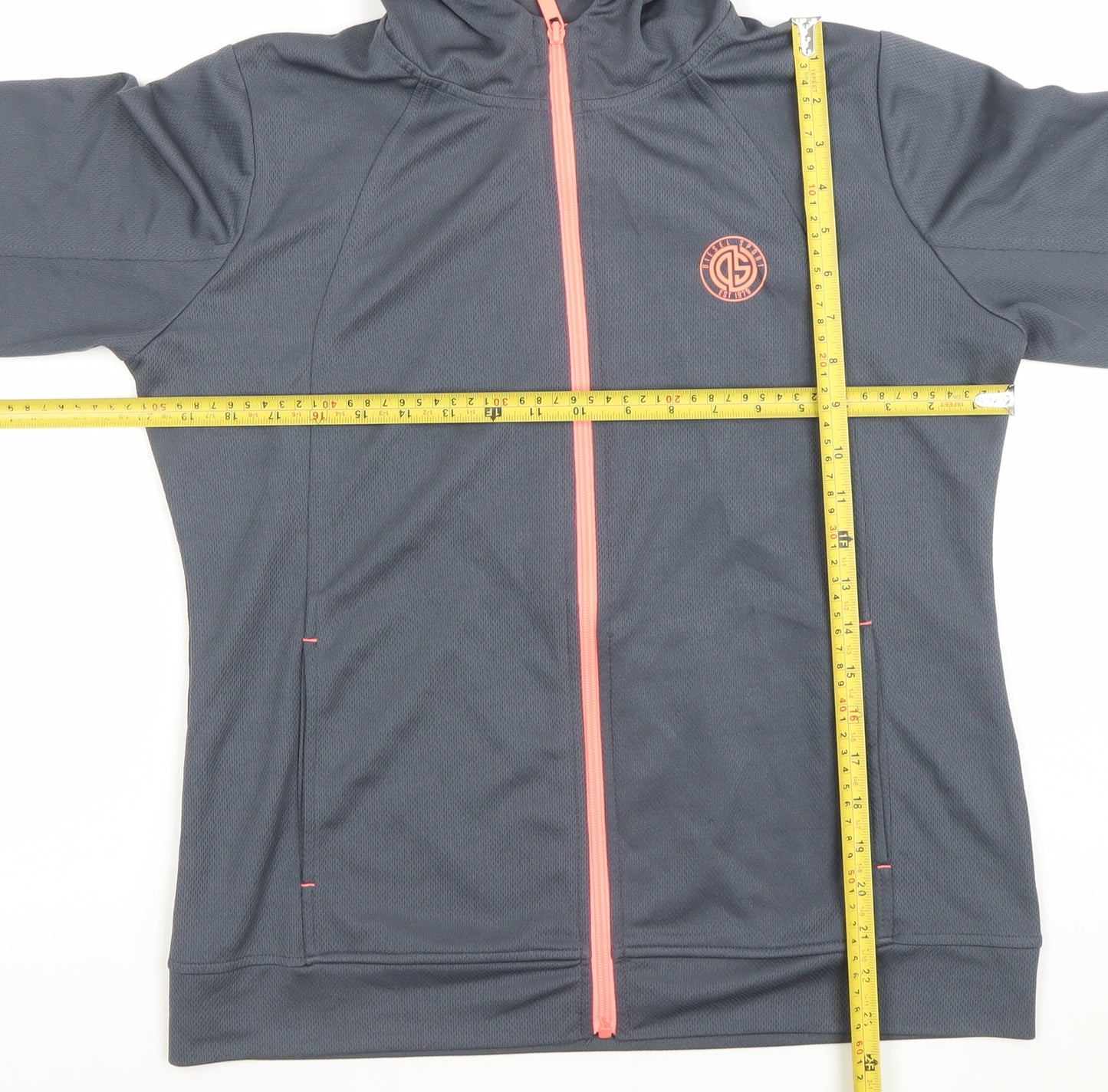 Diesel Women’s Grey Full Zip Hoodie XL Polyester Sport Style