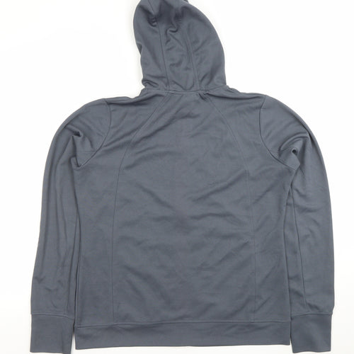 Diesel Women’s Grey Full Zip Hoodie XL Polyester Sport Style