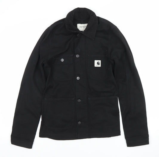 Carhartt Men's Black Michigan Work Jacket Size S Regular Fit Cotton