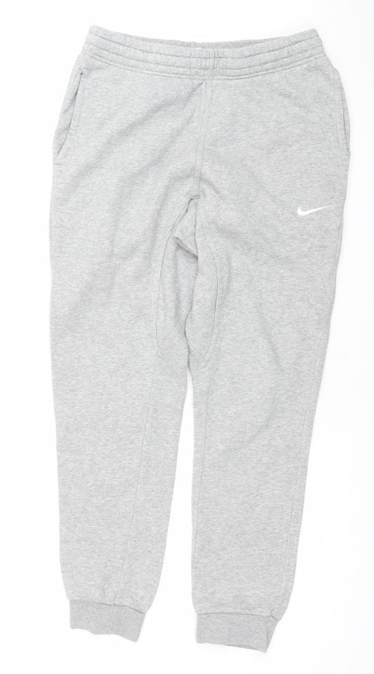 Nike Men's Grey Jogger Sweatpants Small Regular Fit Fleece