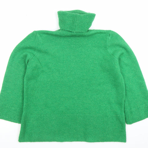 Savida Womens Green Roll Neck Knit Jumper Size 14