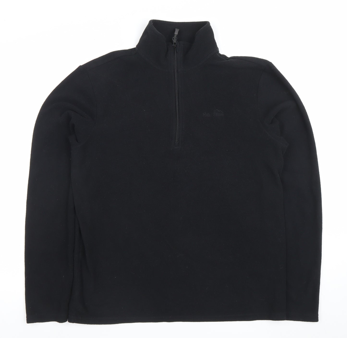 Peter Storm Men’s Black Fleece 1/2 Zip Pullover Sweatshirt M