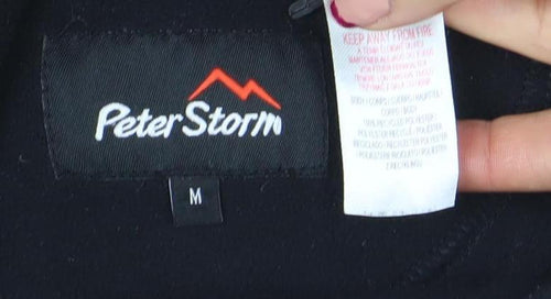 Peter Storm Men’s Black Fleece 1/2 Zip Pullover Sweatshirt M