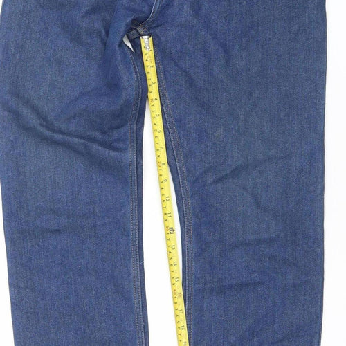 Denim Co. Men's Blue Regular Fit Straight Jeans W32 L30