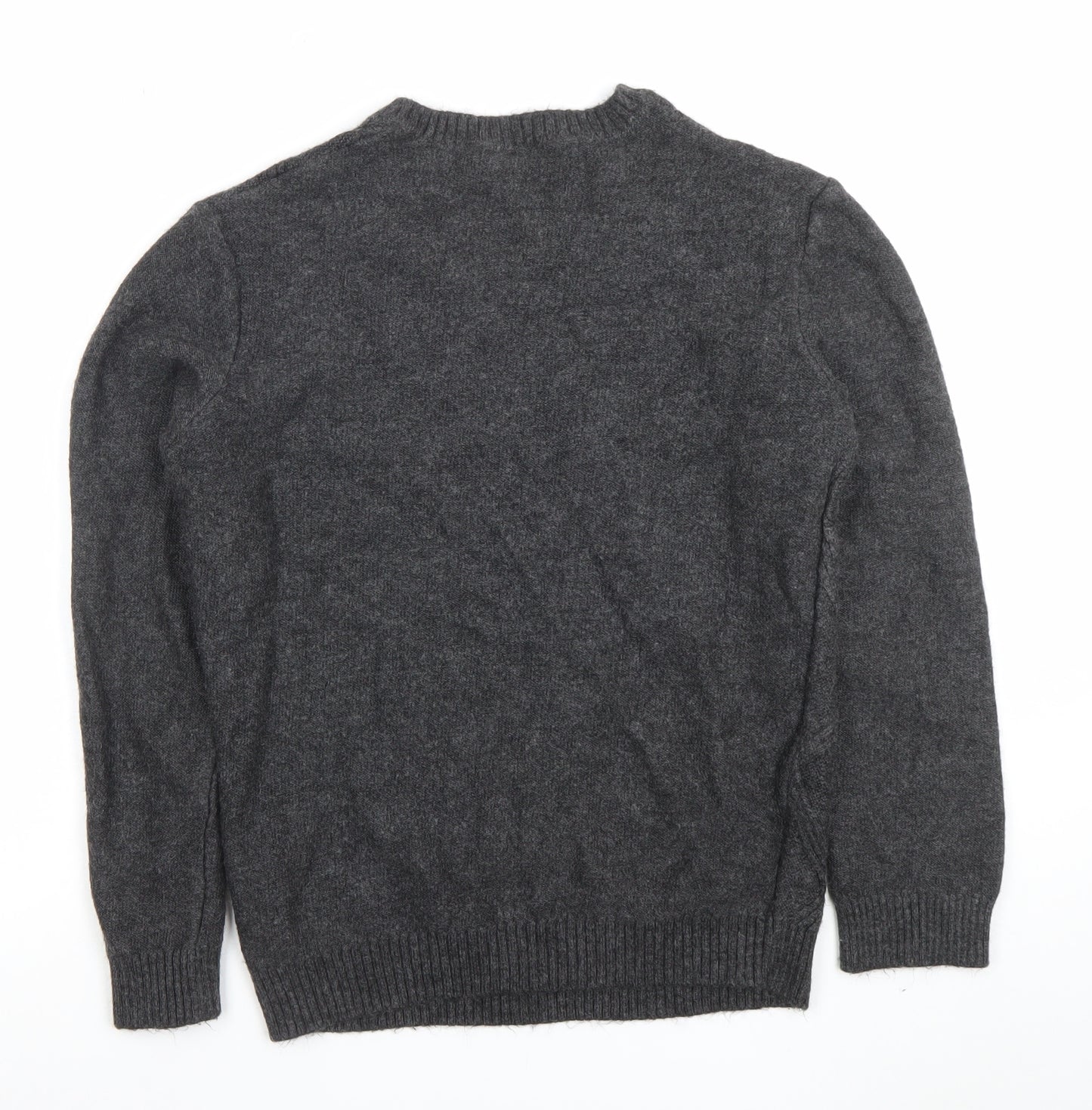 New Look Men’s Grey Cable Knit Crew Neck Jumper Size M