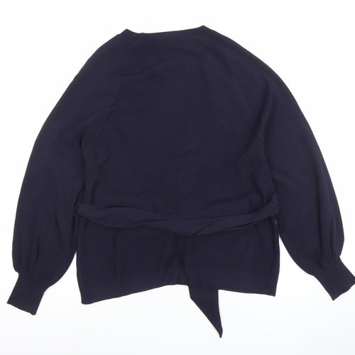 Marks and Spencer Women’s Blue Belted Tunic Blouse Size 12