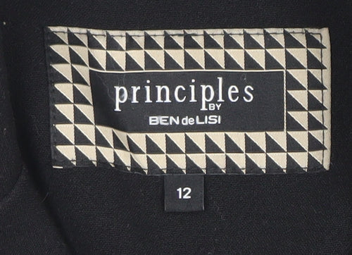 Principles by Ben de Lisi Women’s Black Size 12 Pea Coat Jacket