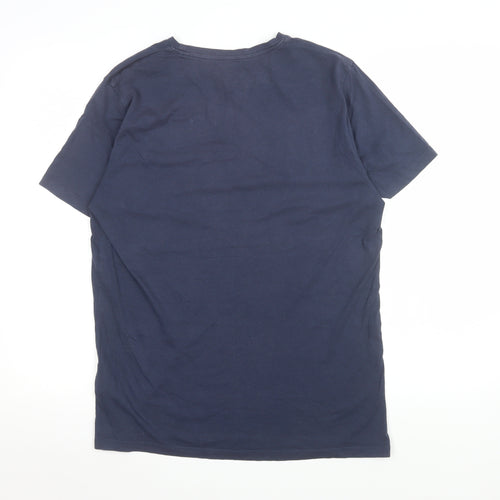 Esprit Women Navy Blue Slim Fit Graphic T-Shirt Size L