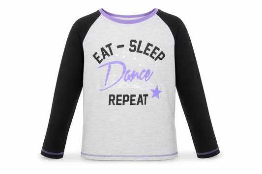 The Pyjama Factory Girls Grey Long Sleeve Dance Pyjama Top 11-12 Years