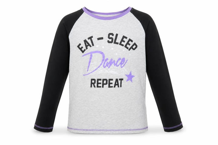 The Pyjama Factory Girls Grey Long Sleeve Dance Pyjama Top 11-12 Years