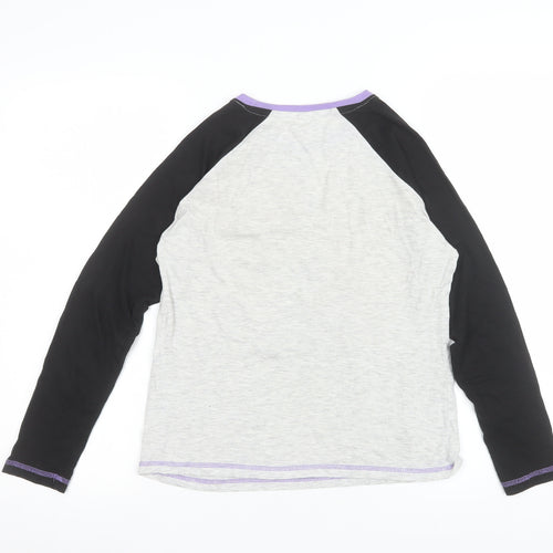The Pyjama Factory Girls Grey Long Sleeve Dance Pyjama Top 11-12 Years