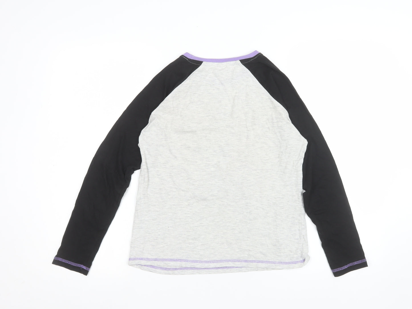 The Pyjama Factory Girls Grey Long Sleeve Dance Pyjama Top 11-12 Years