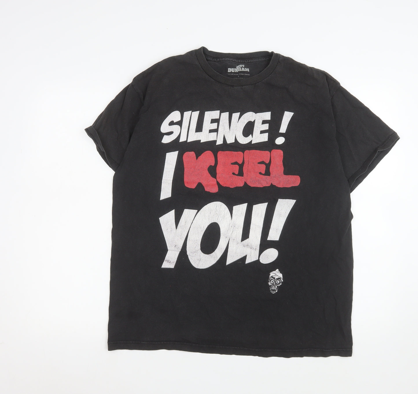 Jeff Dunham Men’s Black L Graphic Funny Comedy T-Shirt Vintage