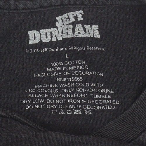Jeff Dunham Men’s Black L Graphic Funny Comedy T-Shirt Vintage