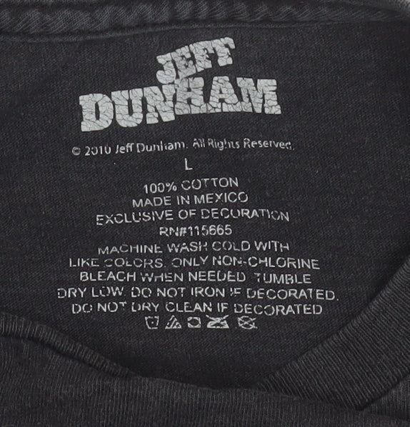 Jeff Dunham Men’s Black L Graphic Funny Comedy T-Shirt Vintage