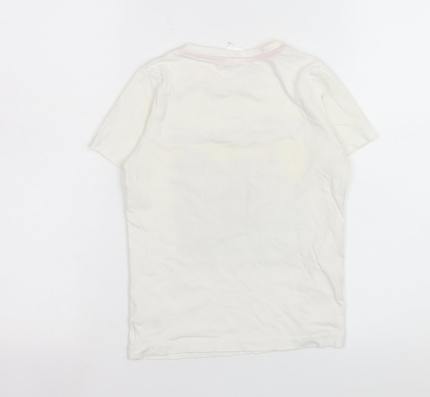 George Boys White Pokémon Graphic T-Shirt 7-8 Years Short Sleeve Cotton