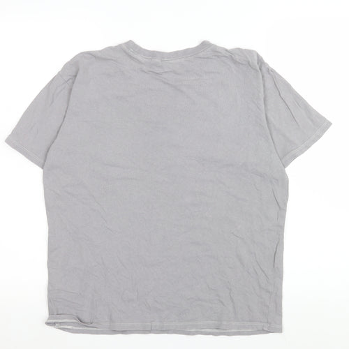 H&M Divided Womens Grey Music Graphic T-Shirt XS